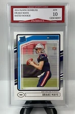 2024 Panini Donruss Drake Maye Patriots Rated Rookie Card #379 Gem Mint 10!