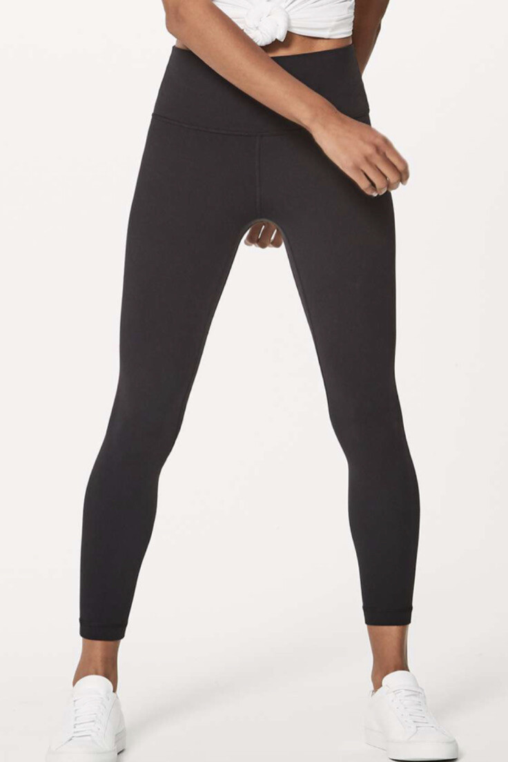 Lululemon Align 2 25” Wunder Under High Rise Black Teal Legging