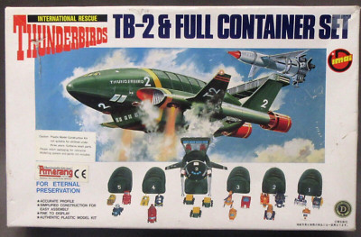 scarce Imai B-2029-3000 THUNDERBIRDS TB-2 & FULL CONTAINER SET model kit started
