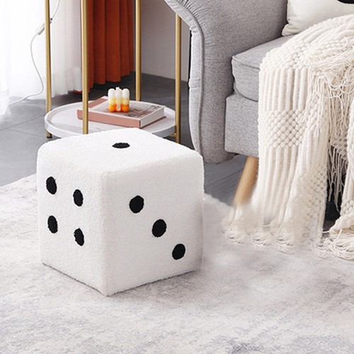 (29x29x25cm) Shoes Stool Smooth Touch Dice Design Foot Stool Soft - Picture 11 of 12