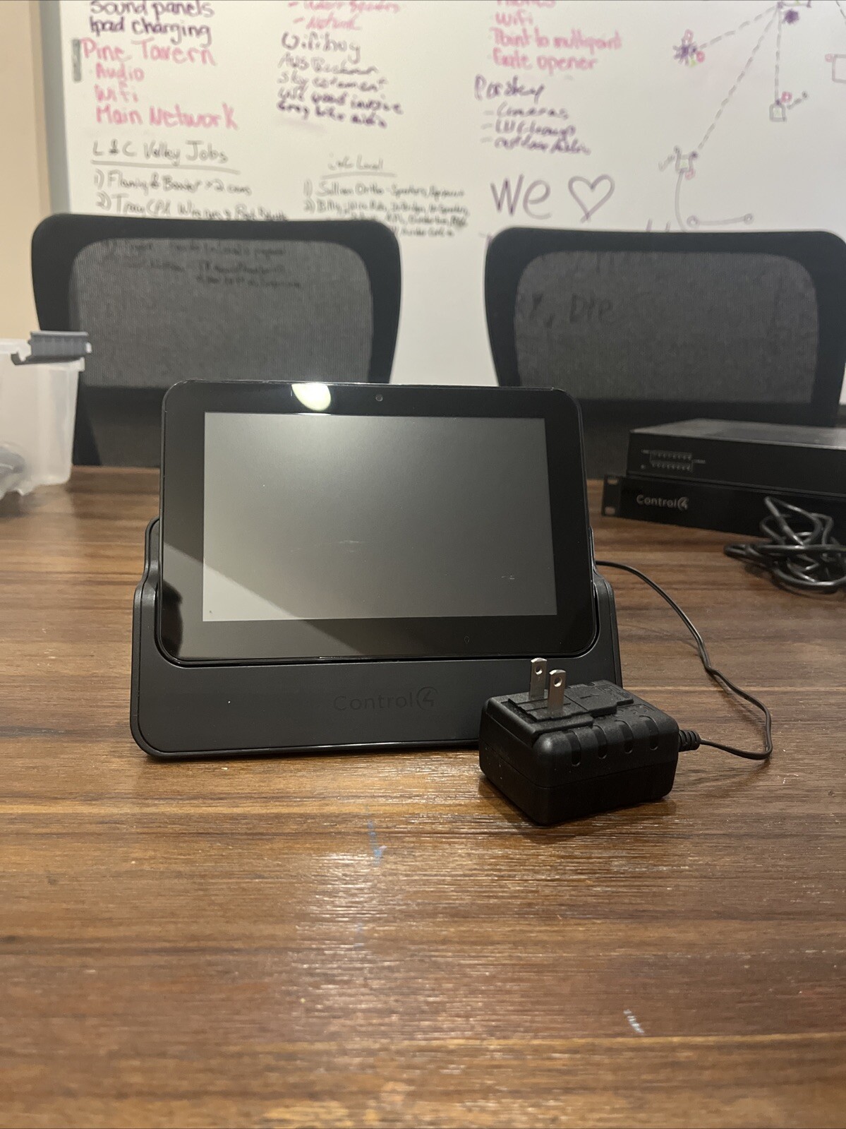 Control4 C4-TSMC7-EN-BL Touch Panel W Dock & Power Supply Tested Good ...