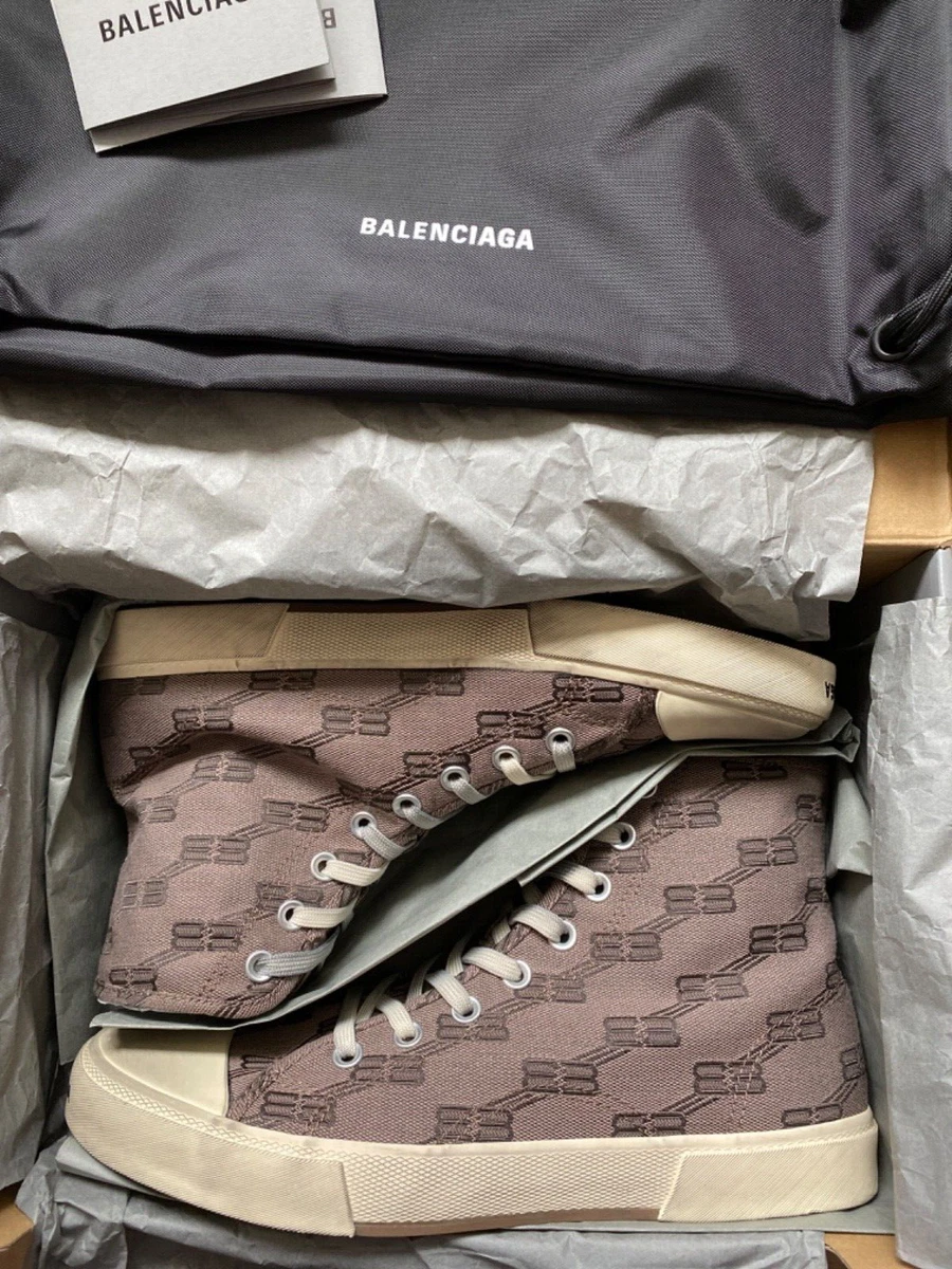850 New Authentic Balenciaga Paris BB Monogram Men s High Top