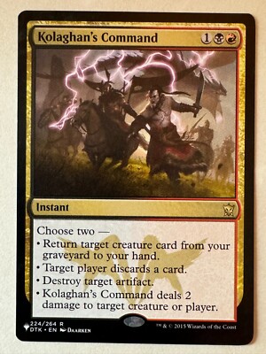 Kolaghan's Command 224 The List Dragons of Tarkir MTG NM | eBay Kolaghan's Command 224 The List Dragons of Tarkir MTG NM | eBay