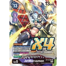 4x JetMervamon BT12-084 Uncommon Across Time NM Digimon CCG