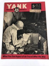 Winter￼ 1945 Yank Magazine WWII Berlin Red Blitz Babe Ruth Kinugawa Maru photos