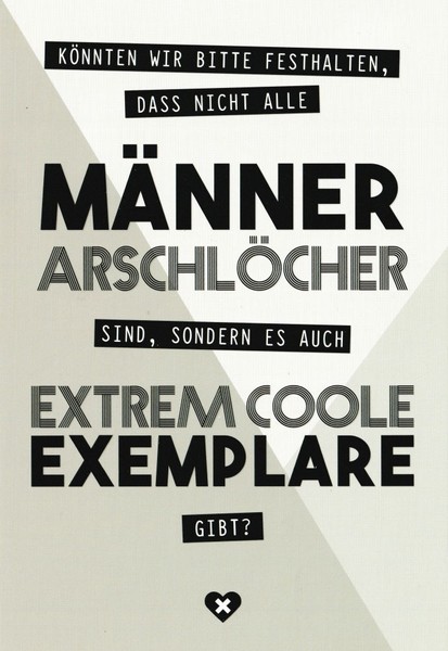 "Euroformat-Postkarte SprüChe & Humor \"Extrem Coole Exemplare\""-image