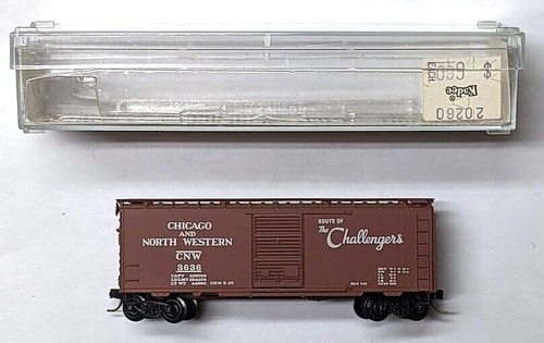 MTL Micro-Trains 20260 Chicago Northwestern CNW 3636 40 pies vagón de una sola puerta | Zustand: New