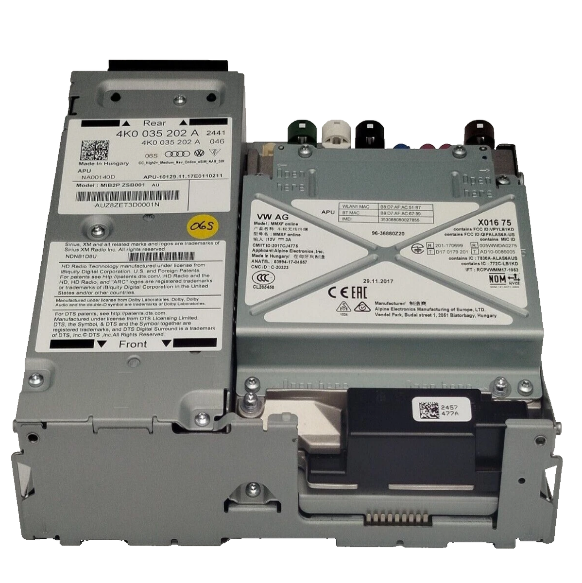 Original Audi 4K0035202A Central Computer Control Unit Cc High2