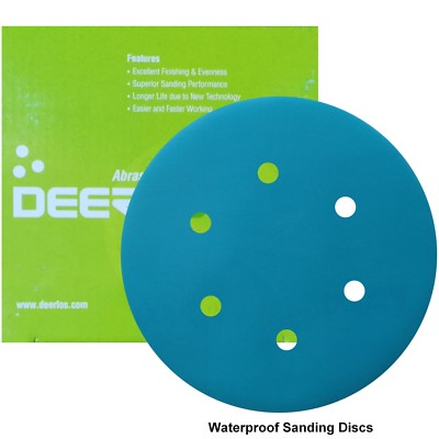 150 mm 6 Zoll Nass- oder Trockenschleifscheiben für Bosch P40-P2500 Schleifpapier Klettpads
