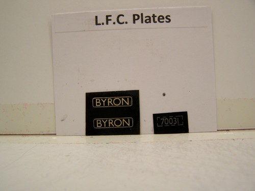 LFC BR 70031 Byron Typenschilder schwarz | Zustand: New