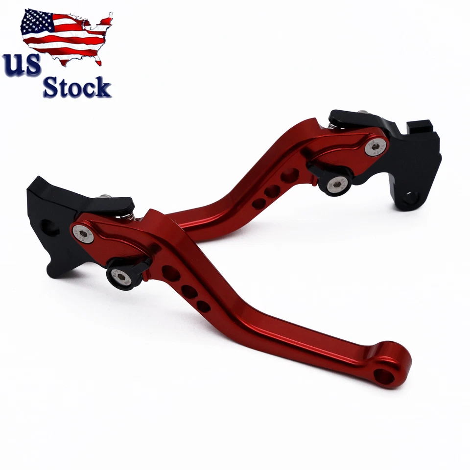 Palancas de embrague de freno de mano cortas CNC rojas para Honda GROM/MSX125 Z125 MONKEY 18-24 Foto 3 de 4