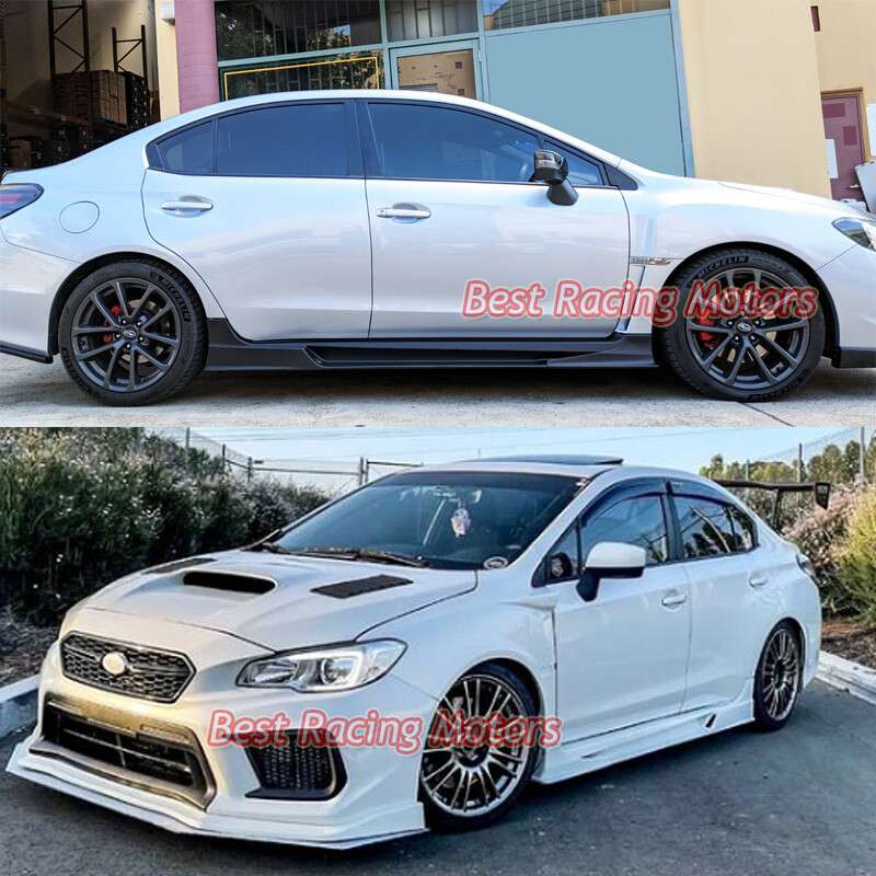 For 2015-2021 Subaru WRX STi 4dr VR-II Style Side Skirts + Air