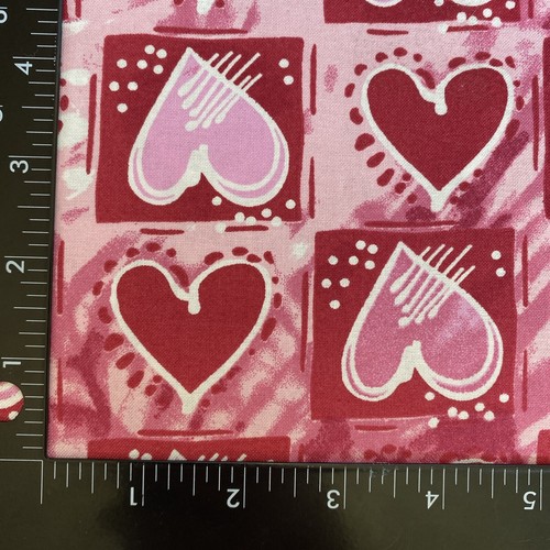 Hearts Fabric For Quilting, Sewing & Crafts 44” W X 36” L - Picture 3 of 3