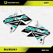 Aqua Shift Shroud Graphic Kit fits Suzuki DRZ400SM Drz400s drz400 DRZ Decal
