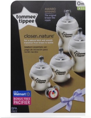 Tommee Tippee Closer to Nature Baby Bottles, 9oz, Pack m+