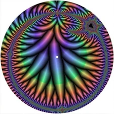 Slipmat Slip Mat Felt for any 12" Turntable LP DJ Vinyl Record Player FRACTAL 10