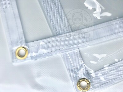 Custodia Da Patio In Vinile Liscio 8' X 20'' Tela Trasparente