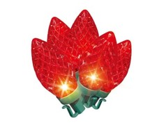 Holiday Time 100 Count Red LED Super Bright C9 Christmas Lights