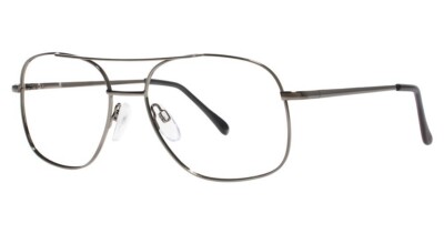 MODERN OPTICAL JAMES MEN'S METAL EYEGLASSES 60-17-150 GUNMETAL WITH SOFT CASE