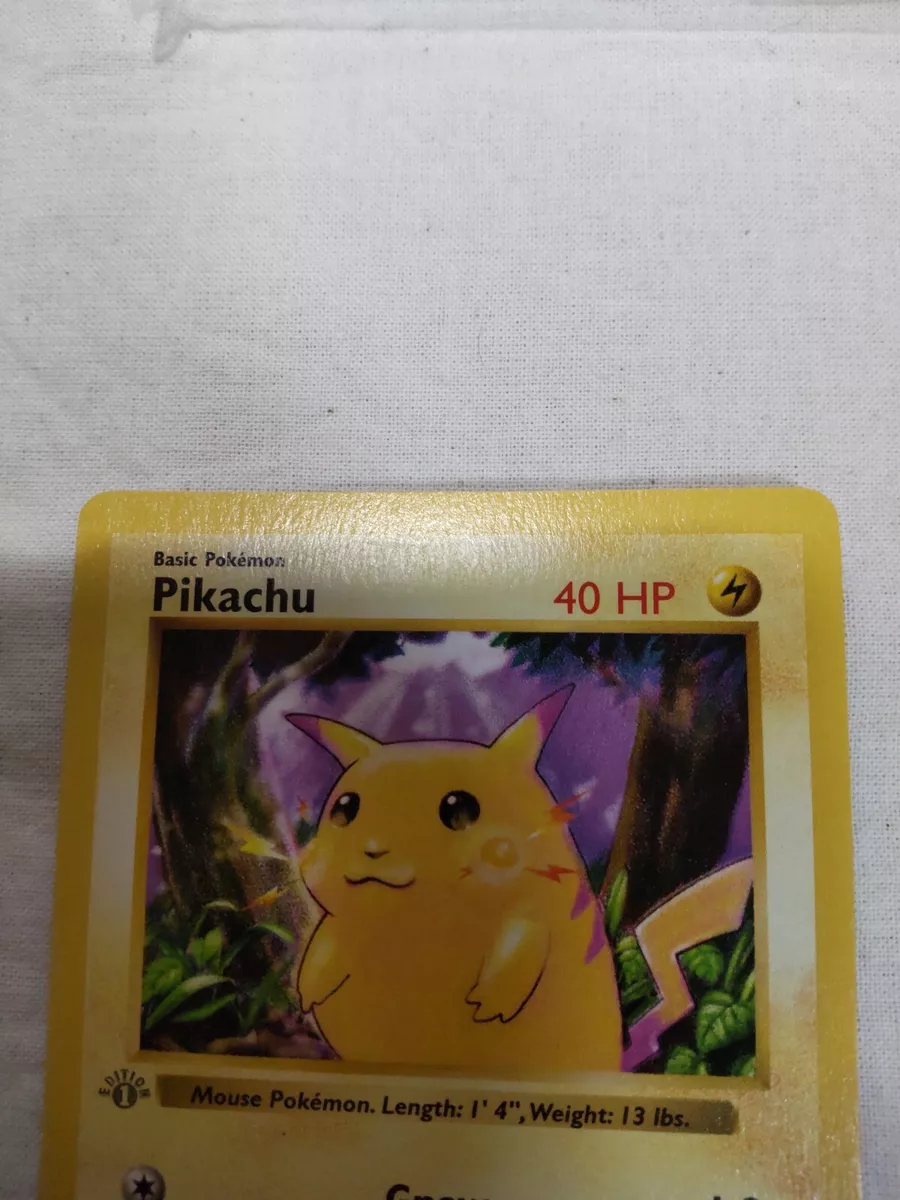 PIKACHU - Base Set - 58/102 - Pokemon Card - Unlimited Edition OG