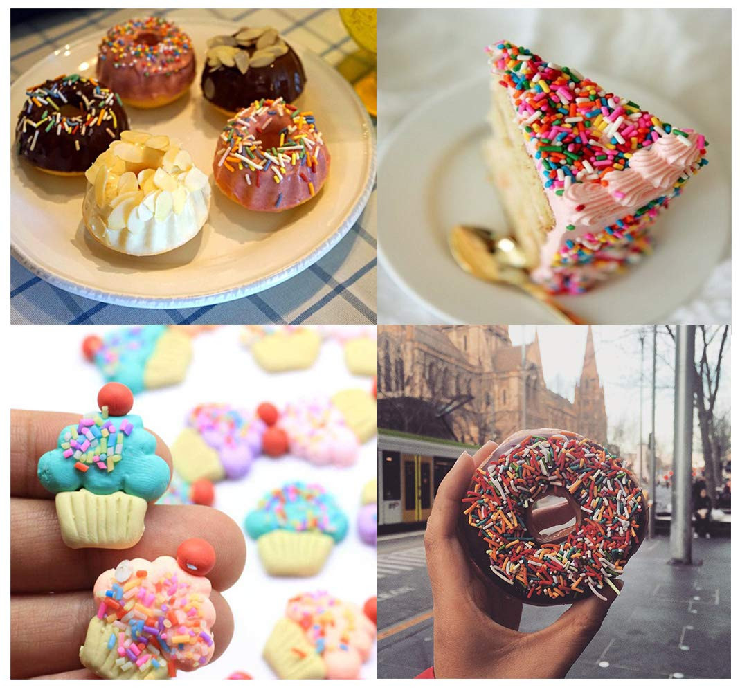 EHOPE Fake Sprinkles Polymer Sprinkles Faux Sprinkles Resin Sprinkles Clay Sprin