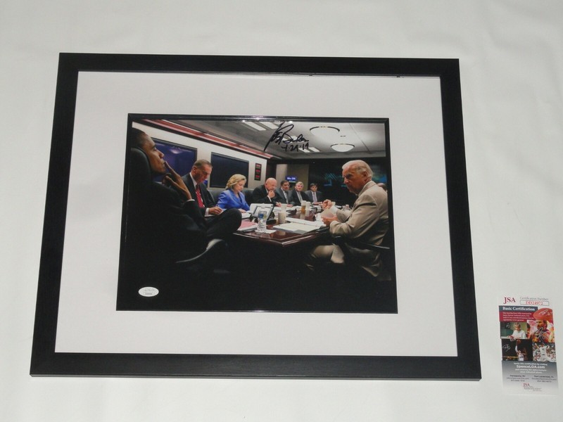 JOE BIDEN SIGNED FRAMED & MATTED 11X14 SITUATION ROOM PHOTO BARACK OBAMA JSA COA