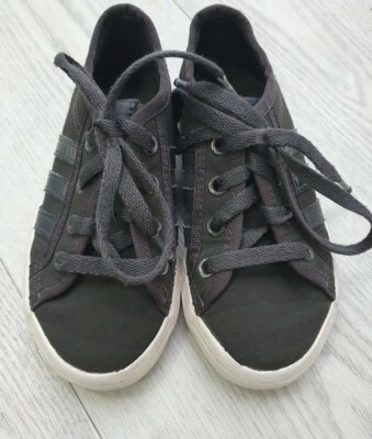 Adidas grey colour boys trainers with laces size UK 10K