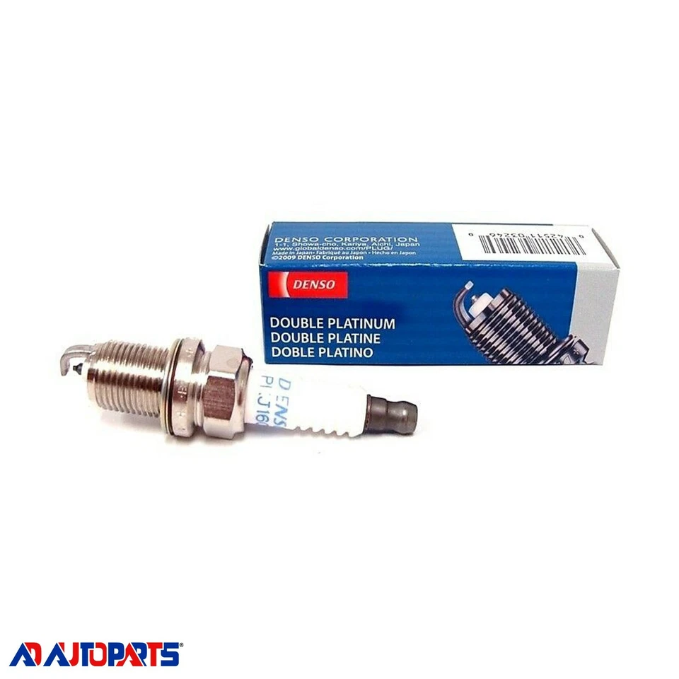 Juego de 8 bujías Denso 3004 P16R doble platino GAS, CARB Foto 2 de 2