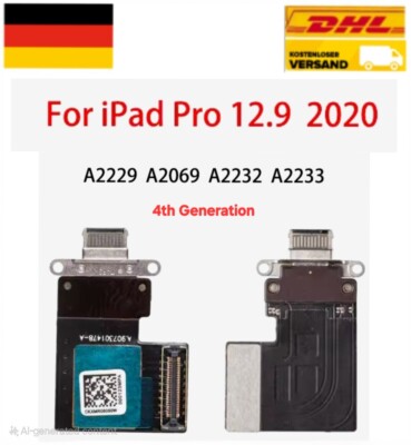 IPad Pro 12.9 2020 4th Generation LADEBUCHSE FLEX KABEL DOCK Charging Port 