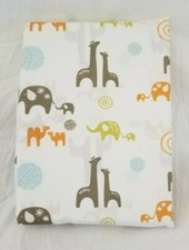 Room 365 Zoo Pom Pom Small Animal 100 Cotton Fitted Crib Sheet NIP