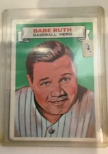 1967 Topps Babe Ruth Baseball Hero card 12 in mint condition