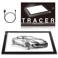 ME456 A4 LED Light Box 9x12 Inch Pad Only 5mm Black Box,