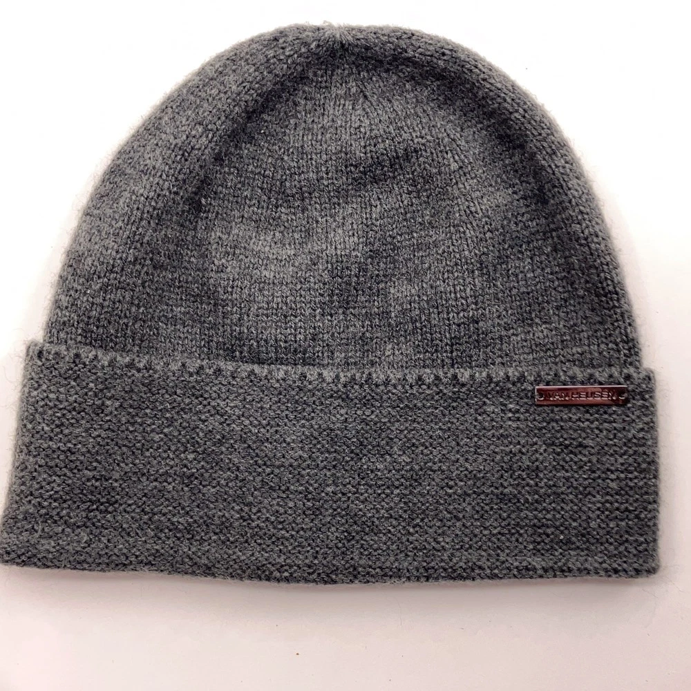 Van Heusen Thin Gray Winter Cuff Cap