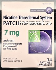 NEW Nicotine Patch 7mg Step 3 Clear 14 Count Exp 12/26 - Habitrol
