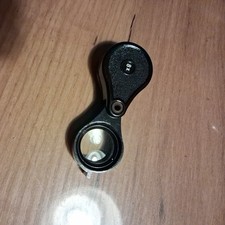 Einschlaglupe Lupe Mautner Dresden DDR 8x Bakelit schwarz #2512623