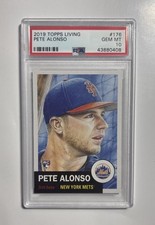2019 Topps Living #176 Pete Alonso RC PSA 10 GEM MINT