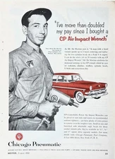 1954 Ad Chicago Pneumatic Tool Co NY Mario De Martino Hagin & Koplin Newrak NJ