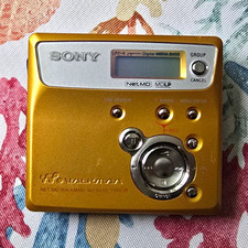 Sony MZ-N505 NetMD MDLP MiniDisc Recorder/Player Digital MEGA BASS Gold/Black