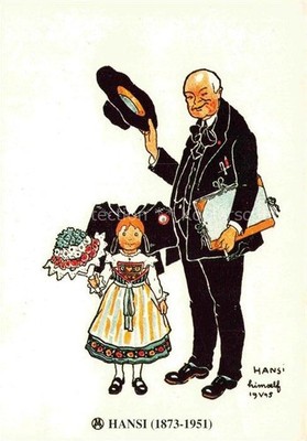Hansi Waltz J J Artist Card Alsace Alsace Bonjour Alsace 