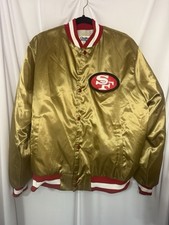 Vintage Chalkline San Francisco 49ers Satin NFL Bomber Jacket LARGE - FLAWLESS