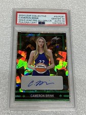 2024 Cameron Brink Golf Leaf Metal Coll. Prospects PSA 10 Auto 10 - 5/6