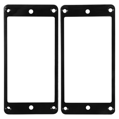 2Pcs Flat Humbucker Pickup Montagering Rahmen ABS für E-Gitarre O3D23397