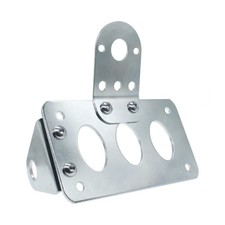 Tail Light Side Mount License Plate Bracket Horizontal Vertical Holder for Ha...
