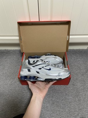 Nike Shox Ride 2 Photon Dust Midnight Navy Turnschuhe Neu mit Karton Größe 10uk IO1449-025
