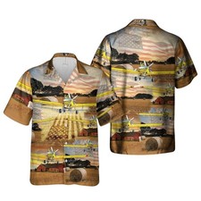 Agricultural Aircraft Hawaiian Shirt u13 32