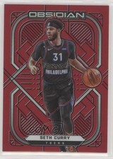 2020-21 Panini Obsidian Electric Etch Red Flood Seth Curry #7 z0i