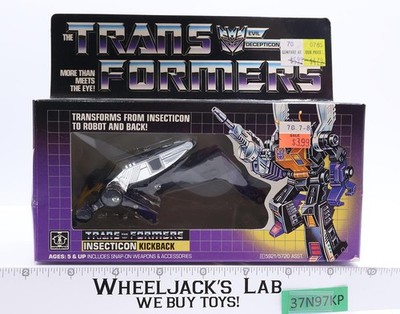 Kickback G1 Transformers 1985 Hasbro Action Figure NEW MIB MOSC MINT ON CARD