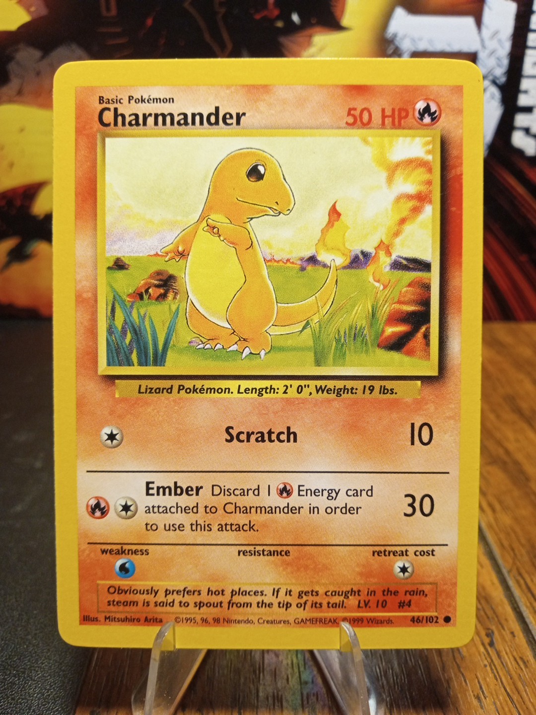 1999 Pokemon Base Set Charmander #46 Extremely LP