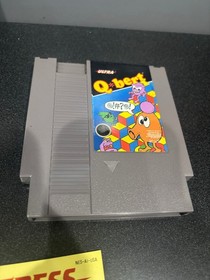 Q bert (Nintendo Entertainment System 1989) NES Complete CIB with Manual Tested 