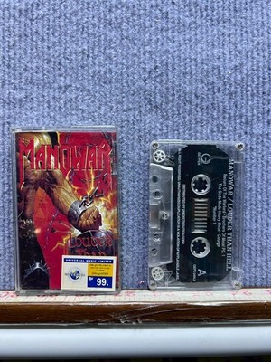 MANOWAR - Louder Than Hell Cassette Tape (1996) Geffen Records Heavy Metal Vinta